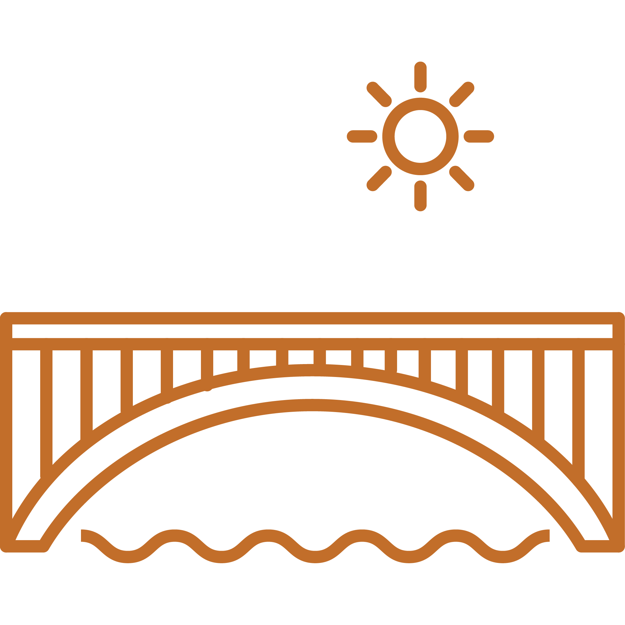 The Black Bay Bridge symbolizes linking people, ideas, and values across a distance. This bridge also physically represents a strong connection within our community. 