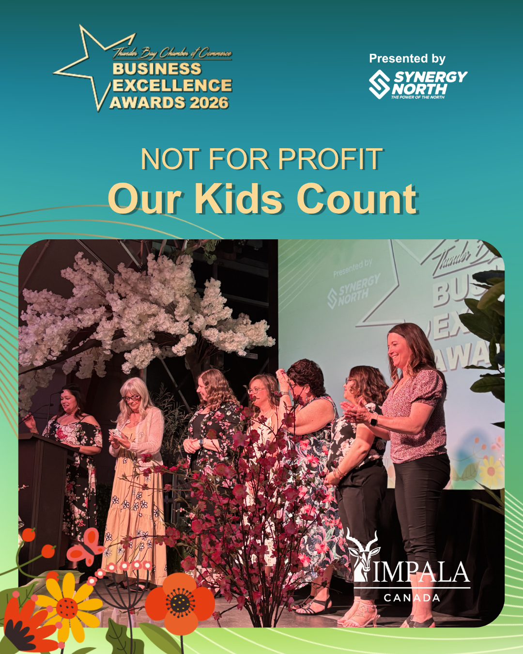 2026 Business Excellence Award. Not for Profit. Our Kids Count.