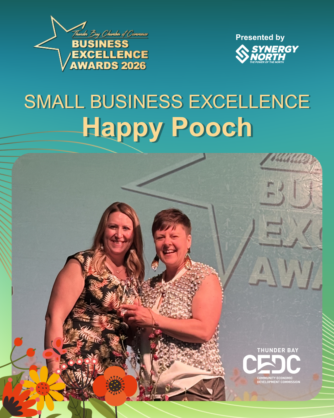 2026 Business Excellence Award. Small Business. Happy Pooch.